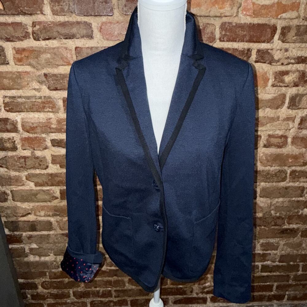 Gap The Academy Blazer Women's Sz 10 Navy Blue Old Money Preppy NWT Extra Button
